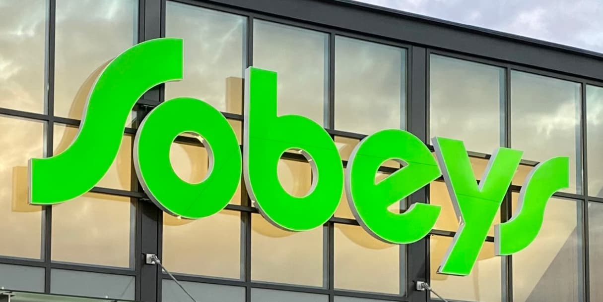 Sobeys logo outside a building